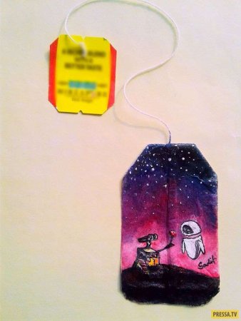 Идеи для рисунков на чайном пакетике