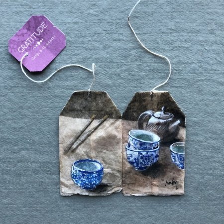 Разрисованные чайные пакетики