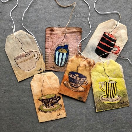 Искусство на чайных пакетиках