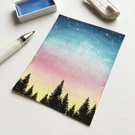 Идеи для рисования акварелью