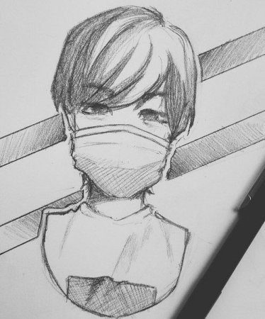 Ичиго Куросаки рисунок карандашом