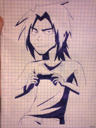 Аниме ручкой для начинающих