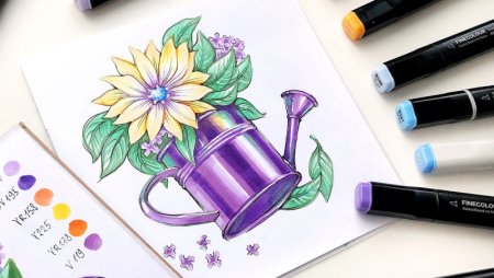 Эскизы маркером