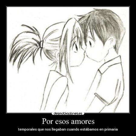 Аниме пара карандашом