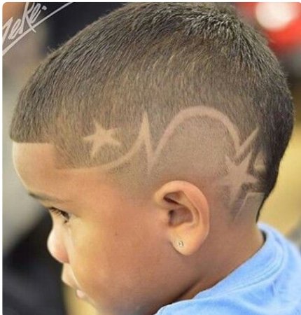 Паутинка на волосах для мальчиков