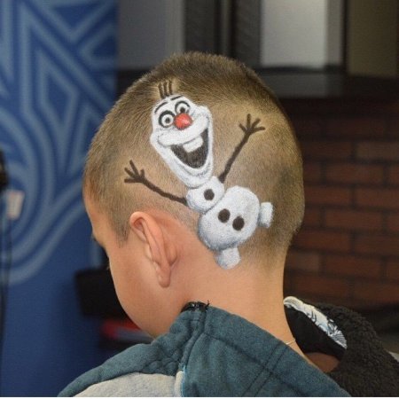 Стрижки для мальчиков с полосками