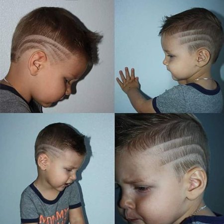 Стрижки для мальчиков с рисунком