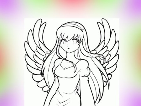 Ангел рисунок для срисовки