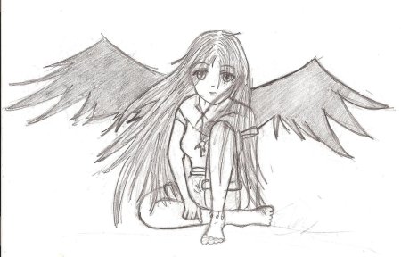 Картинки для срисовки ангел