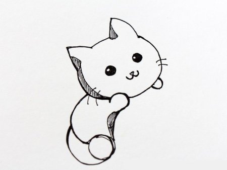 Коты для срисовки легкие
