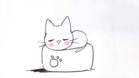Кошка для срисовки
