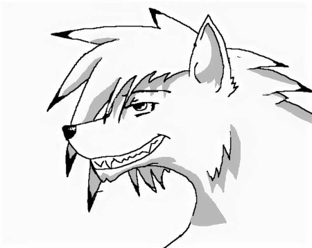 Рисунок волка для срисовки