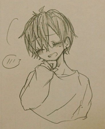 Аниме мальчики карандашом