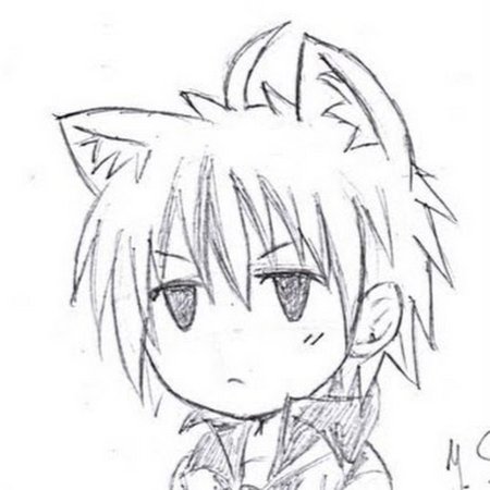 Аниме для срисовки парни с ушками