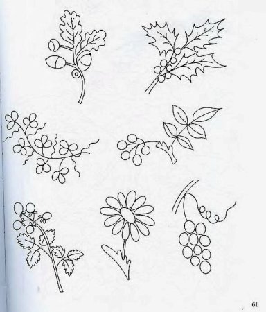 Схемы вышивки стебельчатым швом для начинающих