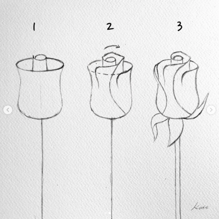 Схемы рисования цветов