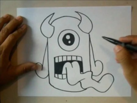 Лёгкие граффити для новичков на бумаге