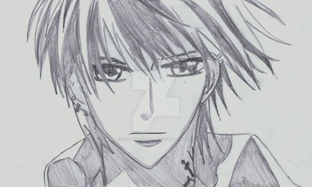 Рисунки карандашом аниме парни