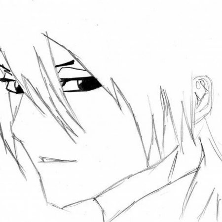 Аниме карандашом парни крутые