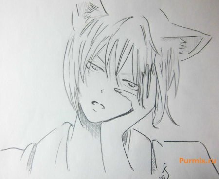 Аниме мальчики для срисовки легкие