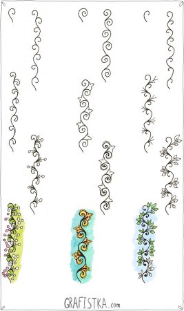 Простые узоры для рисования