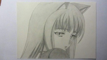 Аниме карандашом сложные