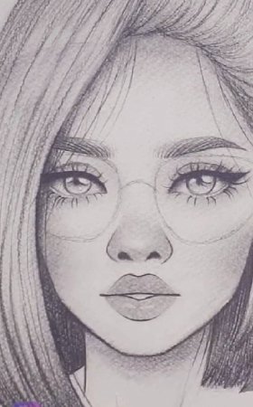 Рисунки карандашом лёгкие девушки