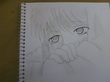 Рисунки аниме на листе