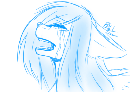 Плачущий человек для срисовки