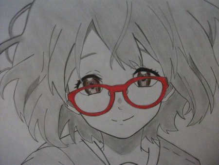 Курияма Мирай черно белая