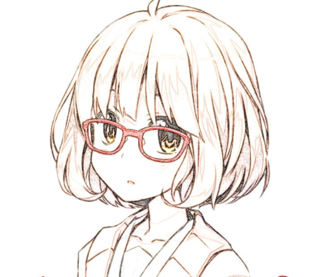 Курияма Мирай чёрно белое