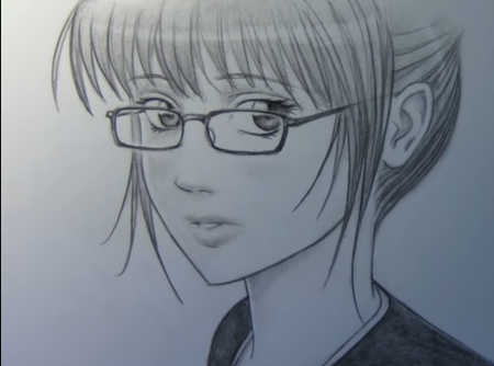 Аниме девочки в очках для срисовки