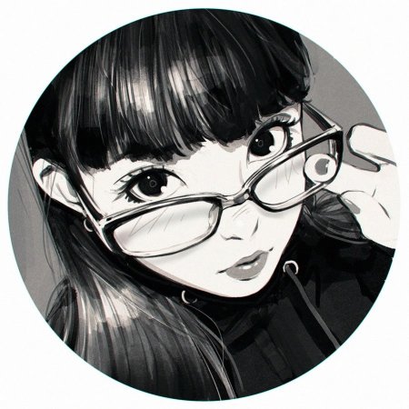 Аниме тян в очках