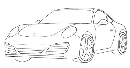 Рисунки для срисовки машины