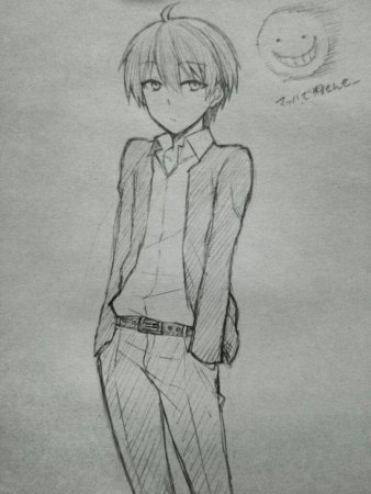 Карма Акабане рисунок