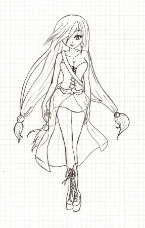 Аниме рисунки карандашом