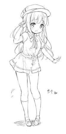 Аниме девушки в полный рост для срисовки