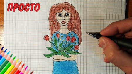Рисунки для мамы легкие