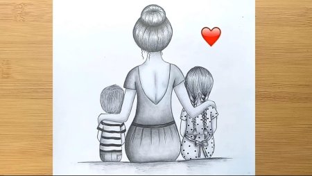 Рисунок для мамы легкий