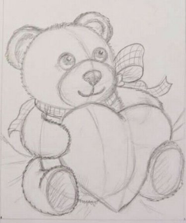 Несложные рисунки карандашом на др