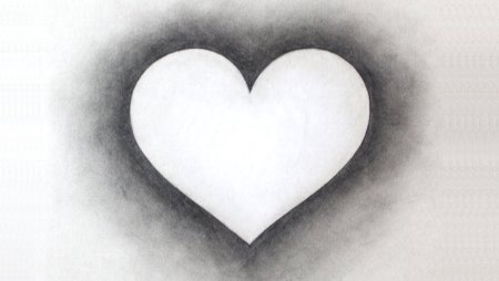 Сердце карандашом