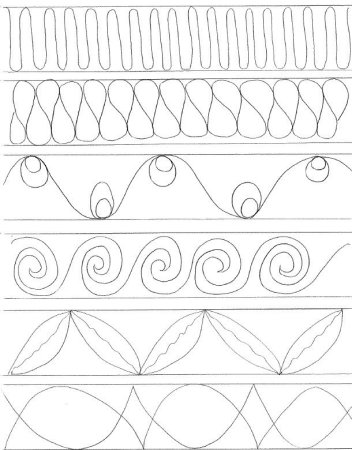 Схемы машинной Стежки для квилтинга