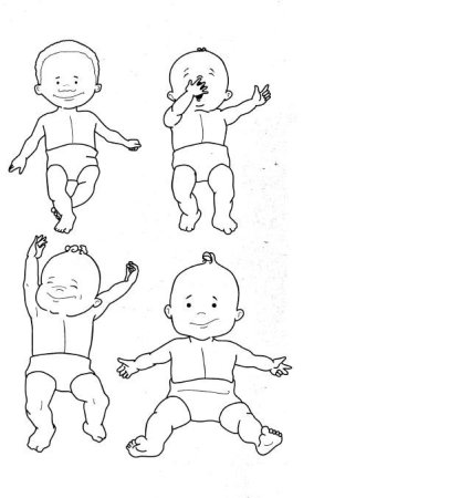 Как нарисовать младенца