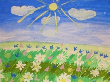 Рисование на тему Здравствуй лето