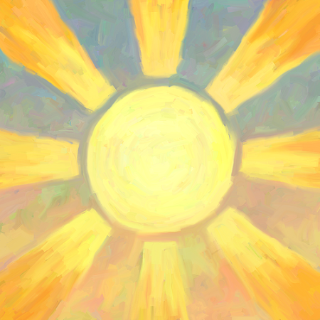 Чайка красками