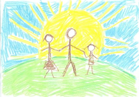 Солнце акварель