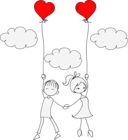 Рисунок на день влюбленных