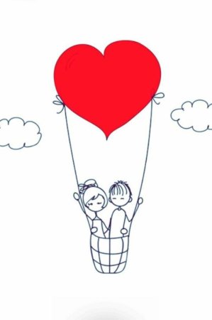 Рисунки для влюбленных легкие