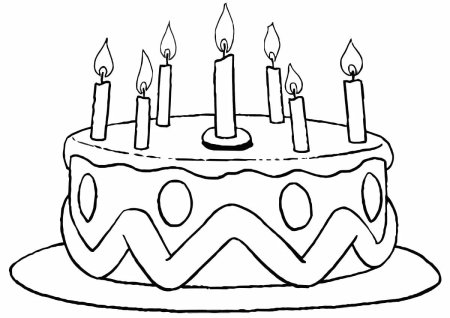 Рисунок торта для детей 6 лет