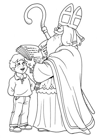 Святой Николаус раскраска